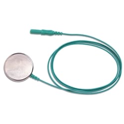 Reusable Disc Ground Electrode, 30mm diameter, 30" lead, 1/pkg (#019-401200M)