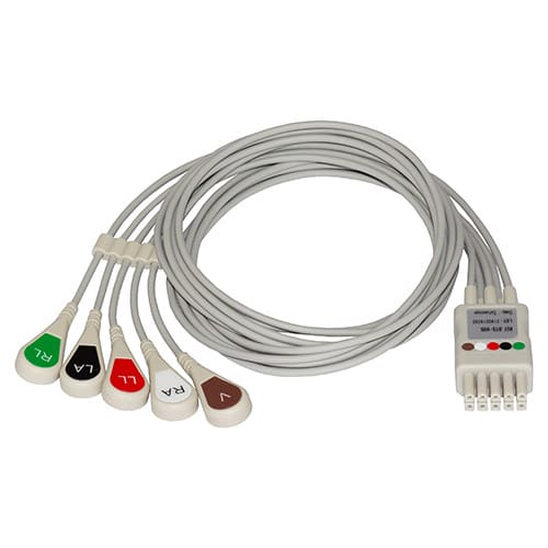ECG leadwires, Mindray, Mobility 5 lead, Snap Soma Medical Parts