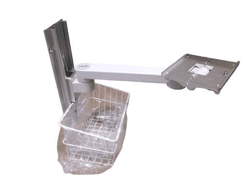 Monitor Wall mount with wall Chanel, Arm, Basket - Image 1