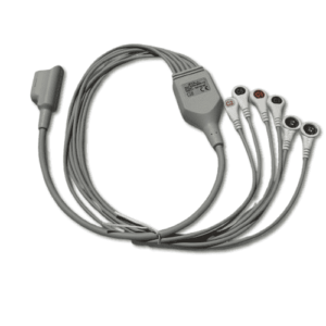 Zoll ECG 5 leadwires, Snap, IEC (#8300-0804-12M)