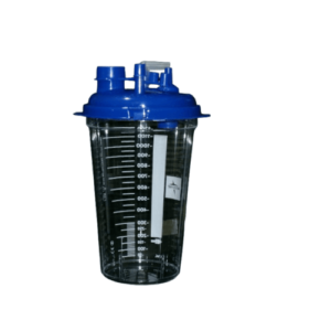 Suction Cannister with Lid, Rigid Dispisable, 1200cc (#AC4113M)