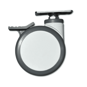 Caster 5 inch Dual Wheel, Swivel, Brake, Plate (#AW5014BM)