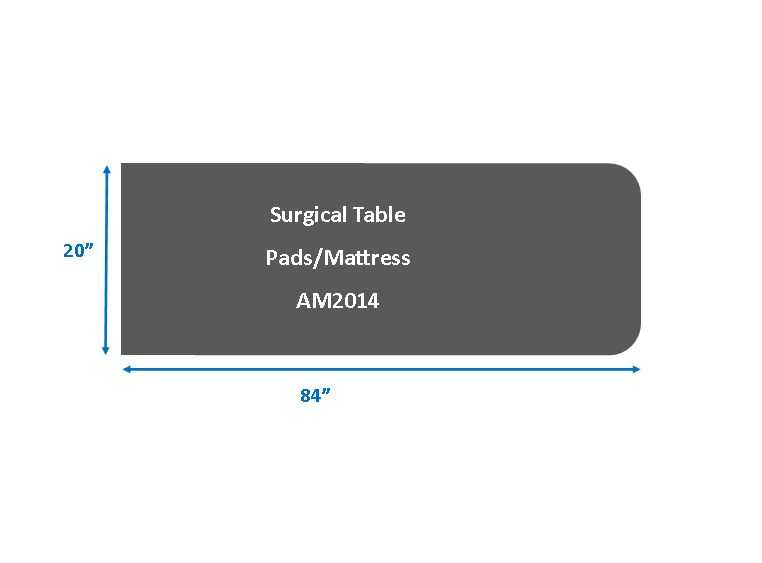 Surgical Table Mattress Pad for Skytron 3001, 3002, 3003, 2" thick - Image 1