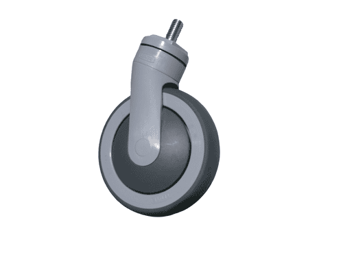 Caster 5 inch, Swivel, Threaded Steam 1/2-13 - Image 1